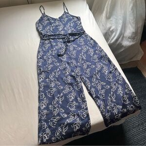 Elegant Navy Floral Jumpsuit